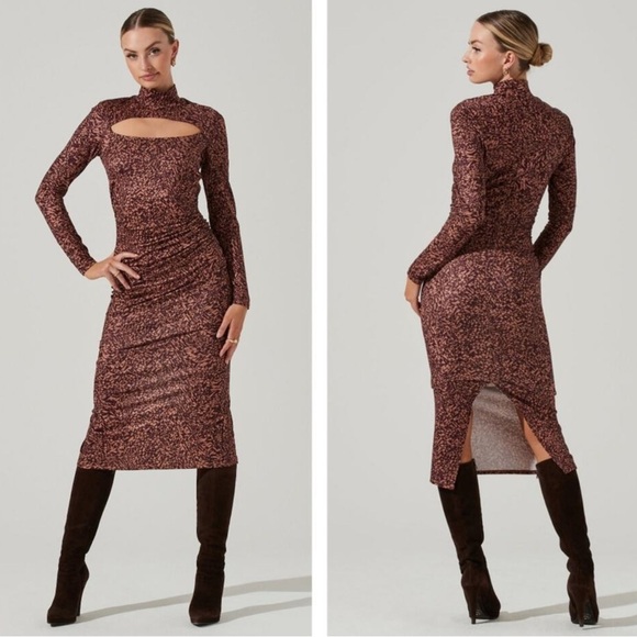Astr Dresses & Skirts - New ASTR the label leighton geo print midi dress